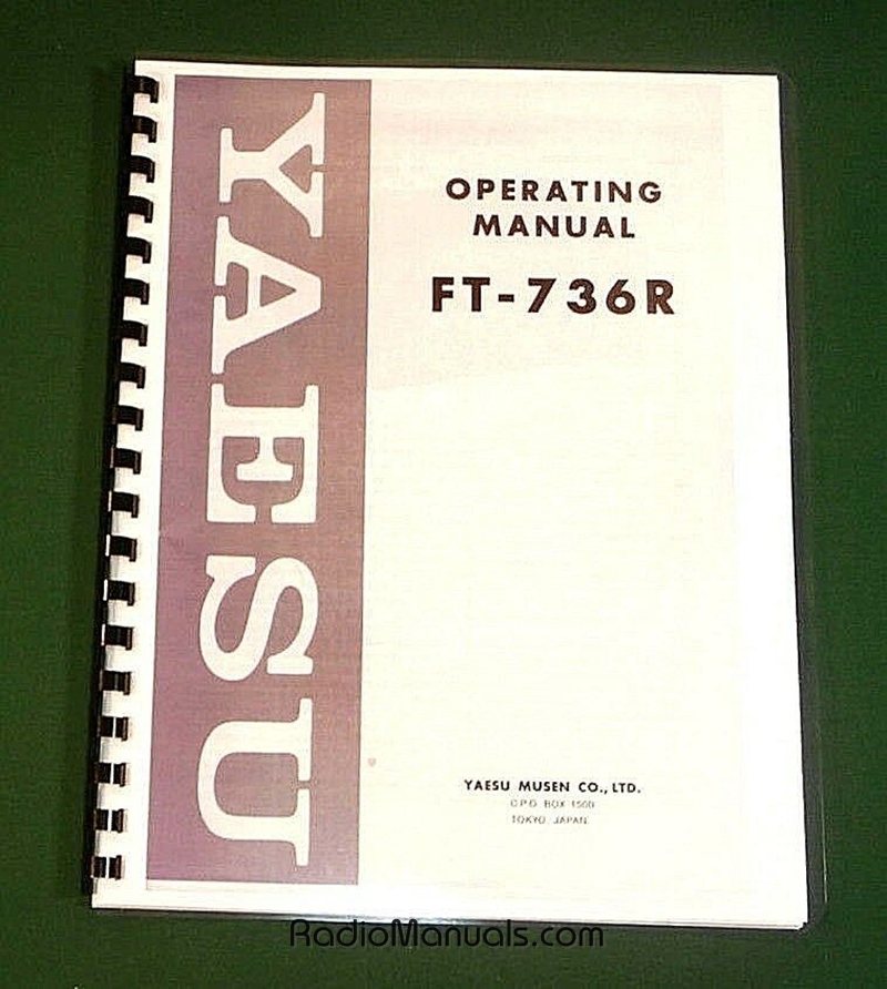 Yaesu FT-736R Instruction manual